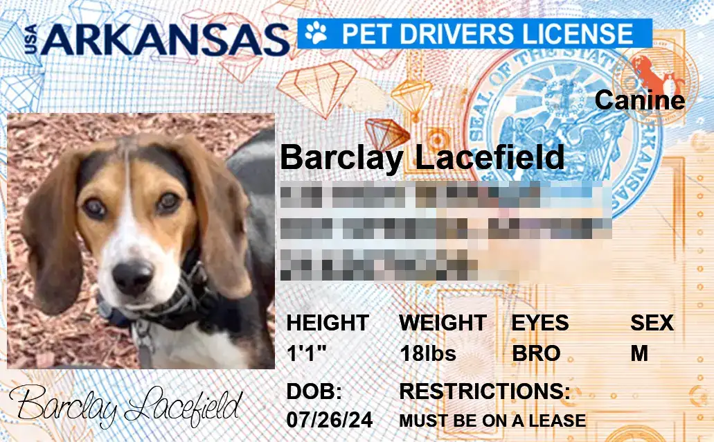 Arkansas state pet licenses